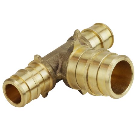 Apollo Expansion Pex 1/2 in. x 1/2 in. x 3/4 in. Brass PEX-A Expansion Barb Reducing Tee EPXT121234
